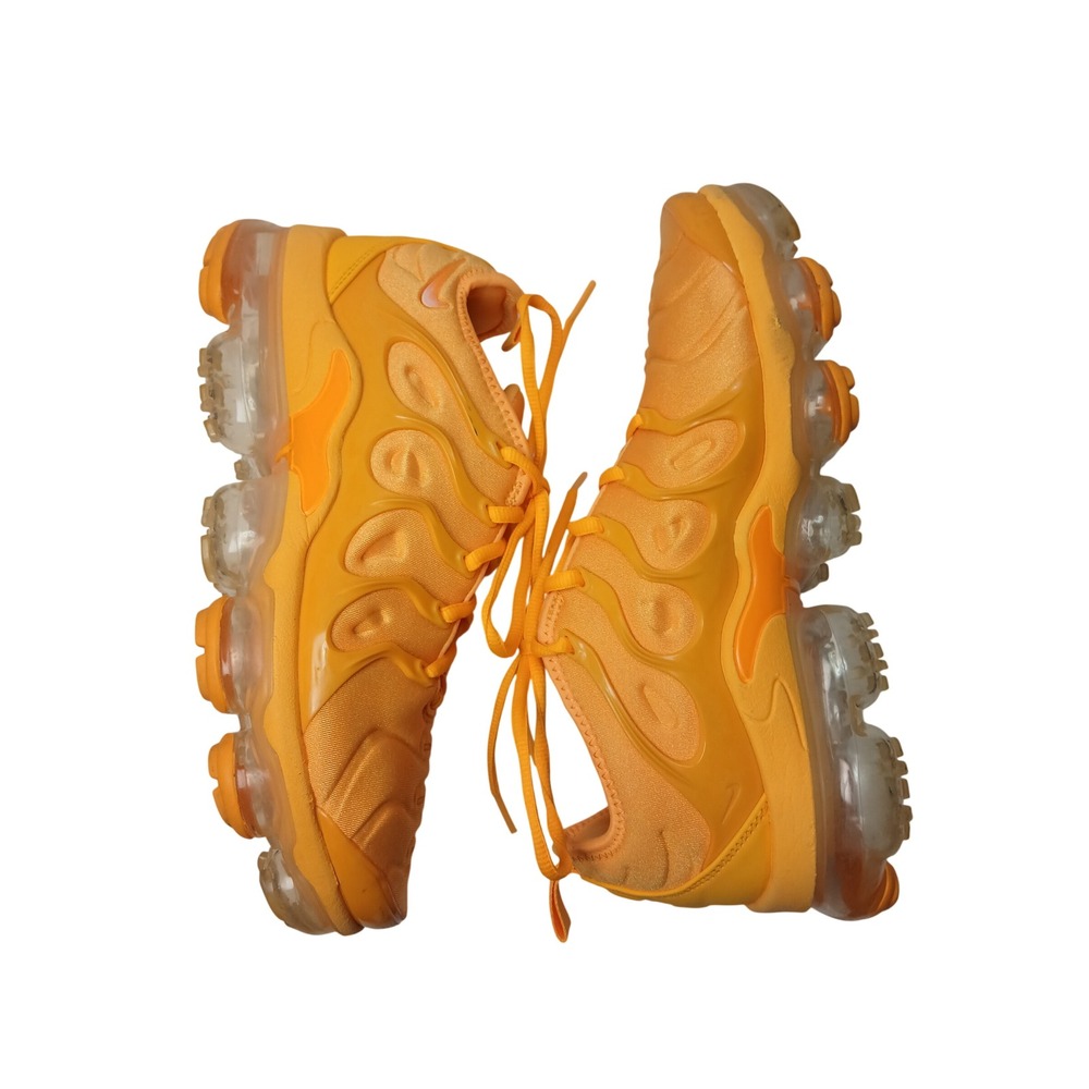 Nike Air VaporMax Plus Women 7.5 Egg Yolk Orange CW7011-800 Low Top Sneakers - Picture 3 of 10